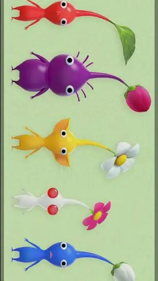 ai character: Pikmin background