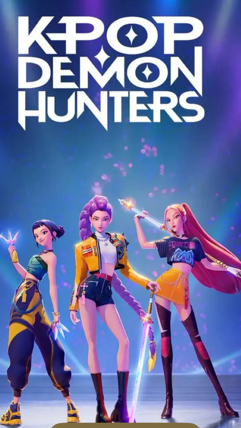 ai character: K-pop demon hunter  background