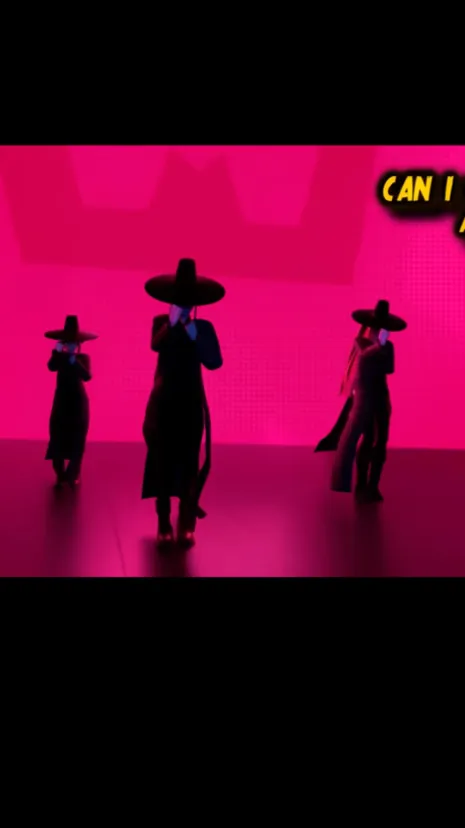 ai character: K-pop demon hunter  background