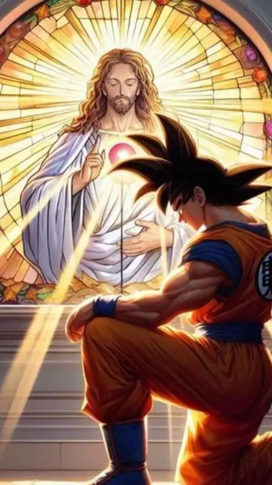 ai character: Jesus Loves You :) background