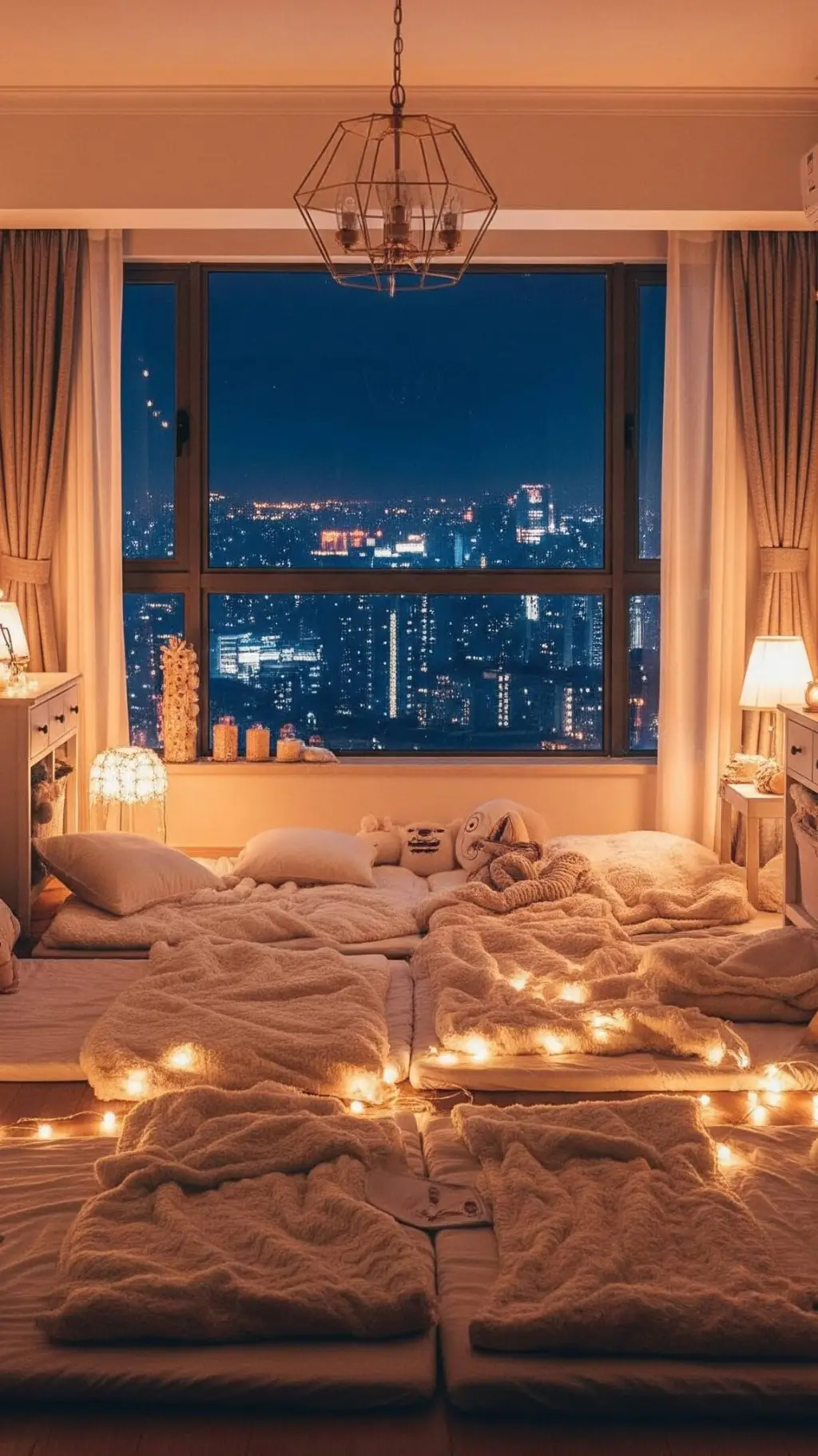 ai character: Celebrity sleepove background