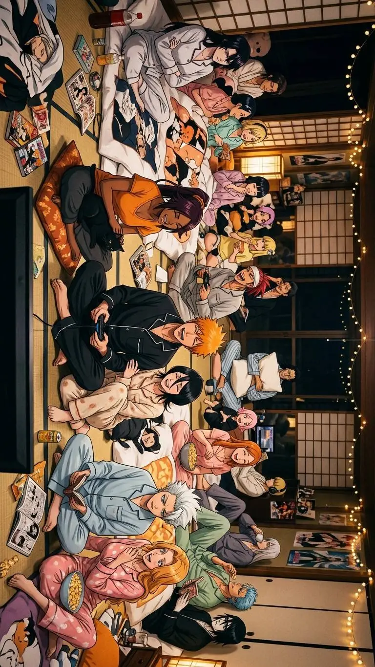 ai character: Bleach sleepover  background