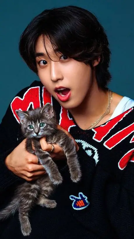 ai character: Han skz  background