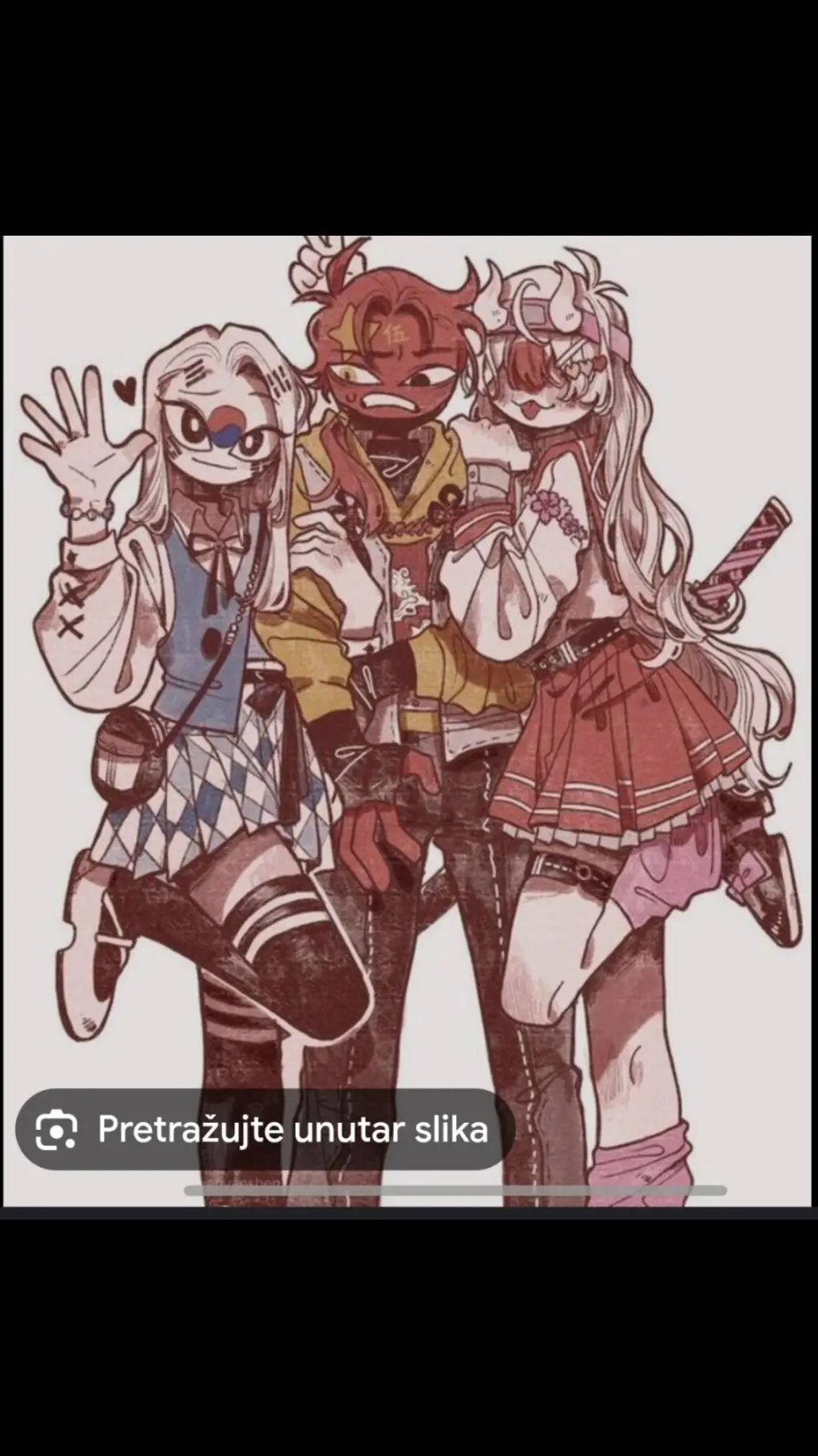 ai character: china japan korea background