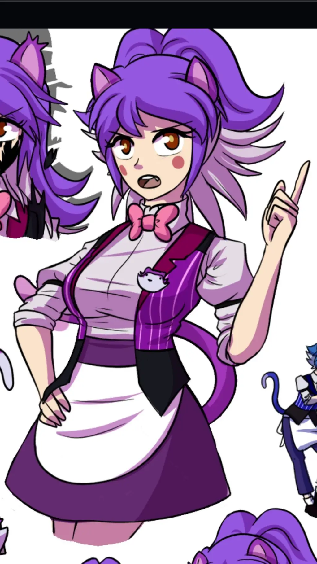 ai character: cindy the cat background