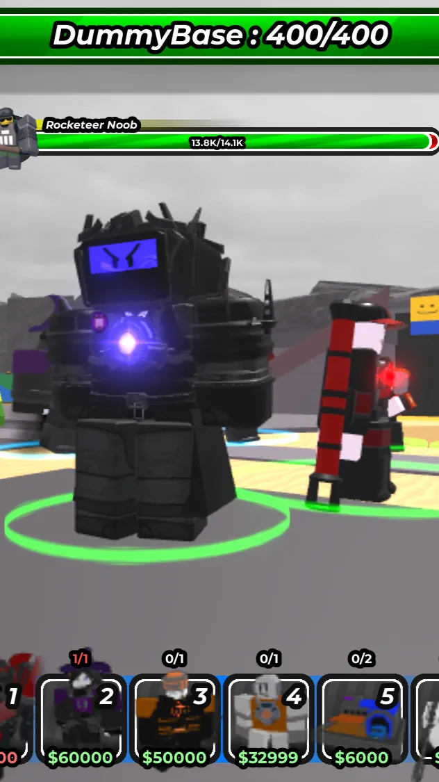 ai character: Titan box dude idk background