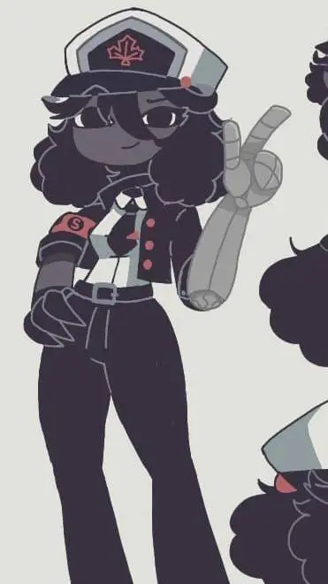 ai character: miss Fan background
