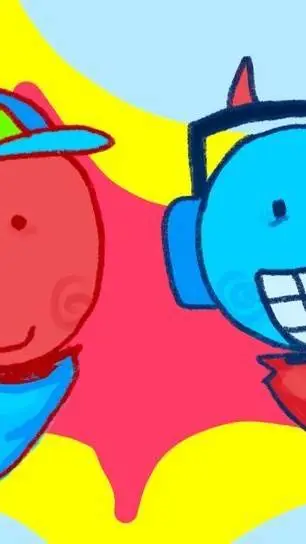ai character: blududd e C00lkidd background