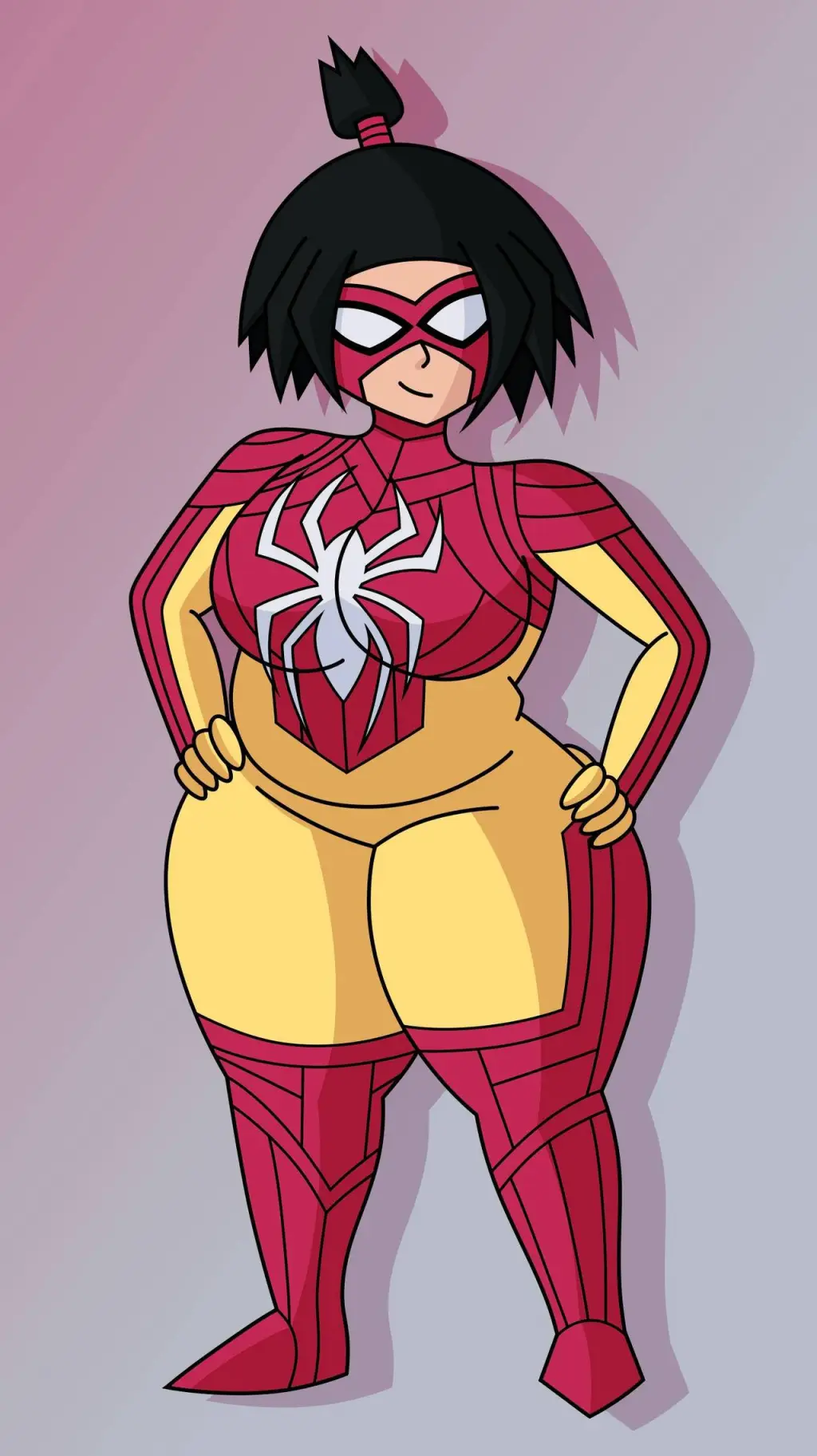 ai character: Spider Woman  background