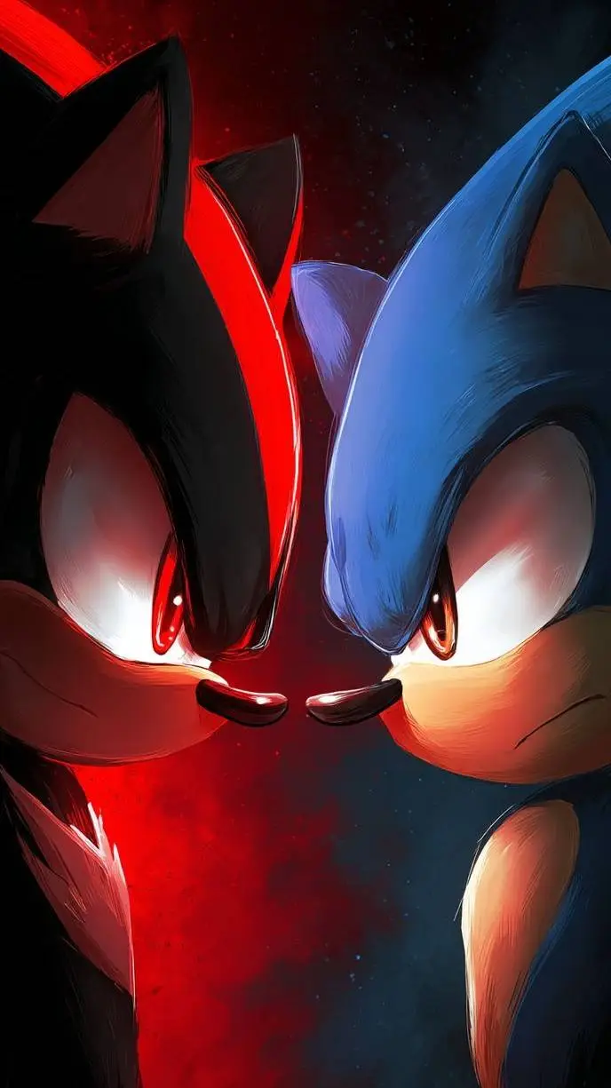 ai character: sonic x shadow background
