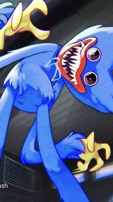 ai character: huggy un comienzo background