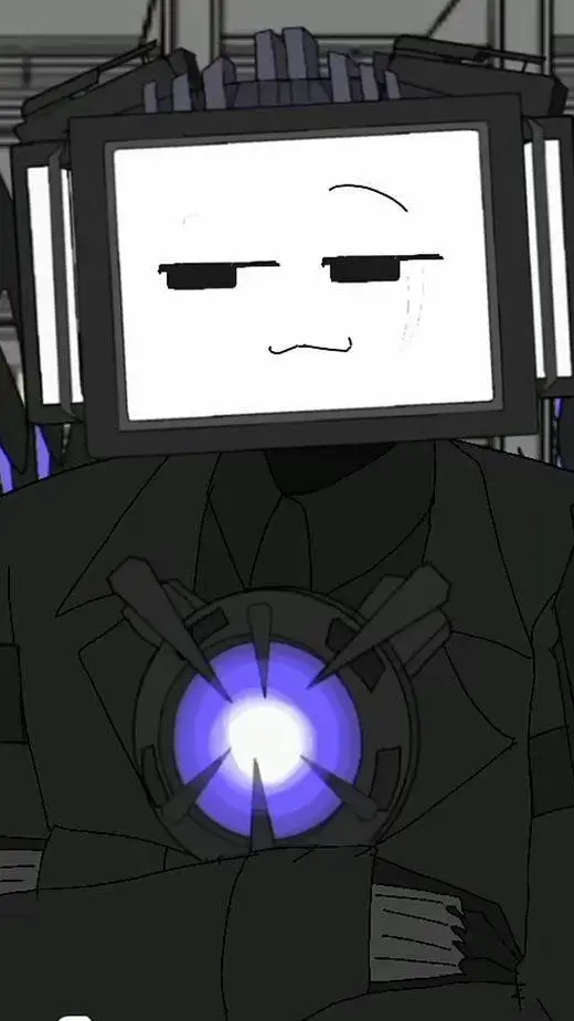 ai character: Titán TV Man background