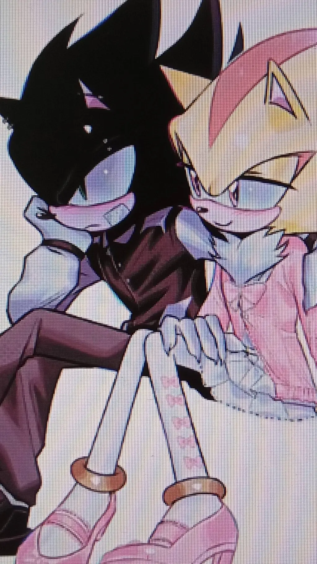 ai character: dark sonic. background
