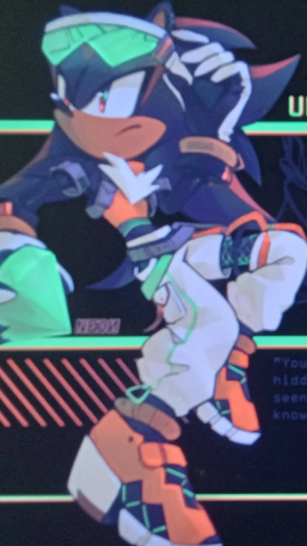 ai character: Sonadow. background