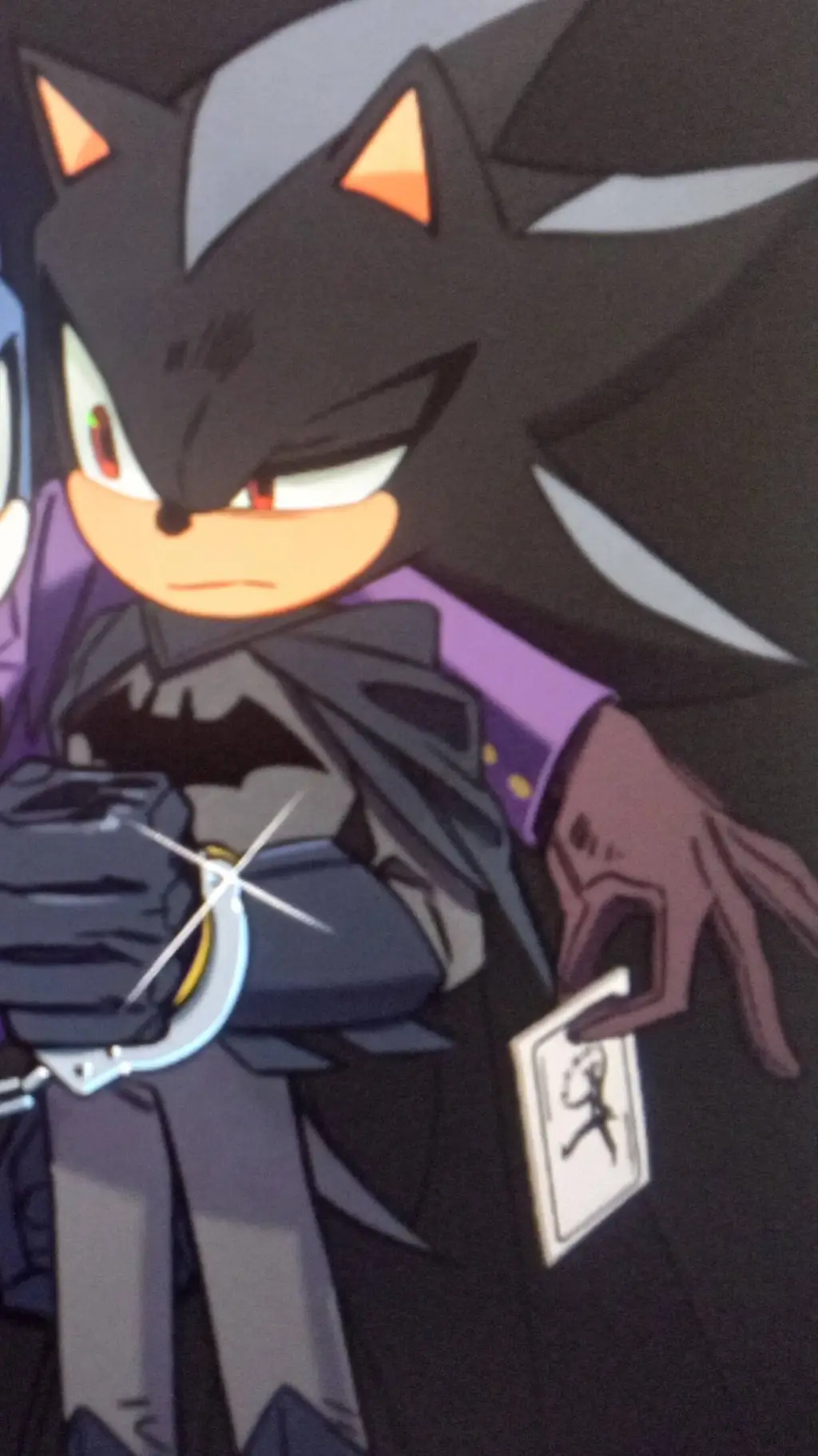 ai character: Bat-Man Shadow background