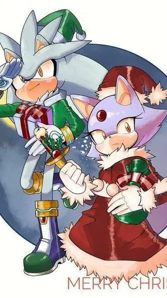 ai character: Silvaze! Christmas background
