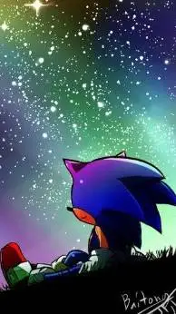 ai character: Sonic. background