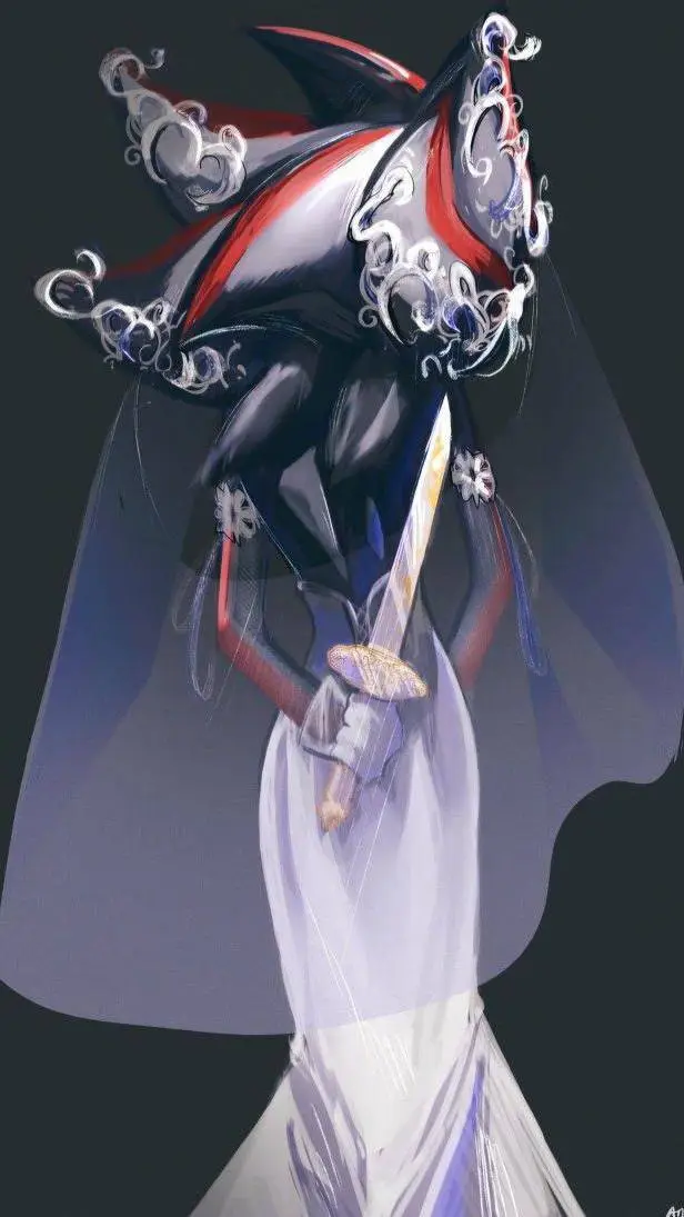 ai character: Bride Shadow background