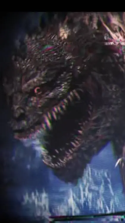 ai character: Godzilla:just pray background