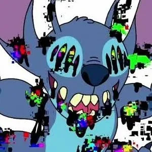 chat with ai character: corrupted stich