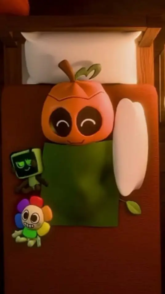 ai character: Gourdy dormido background