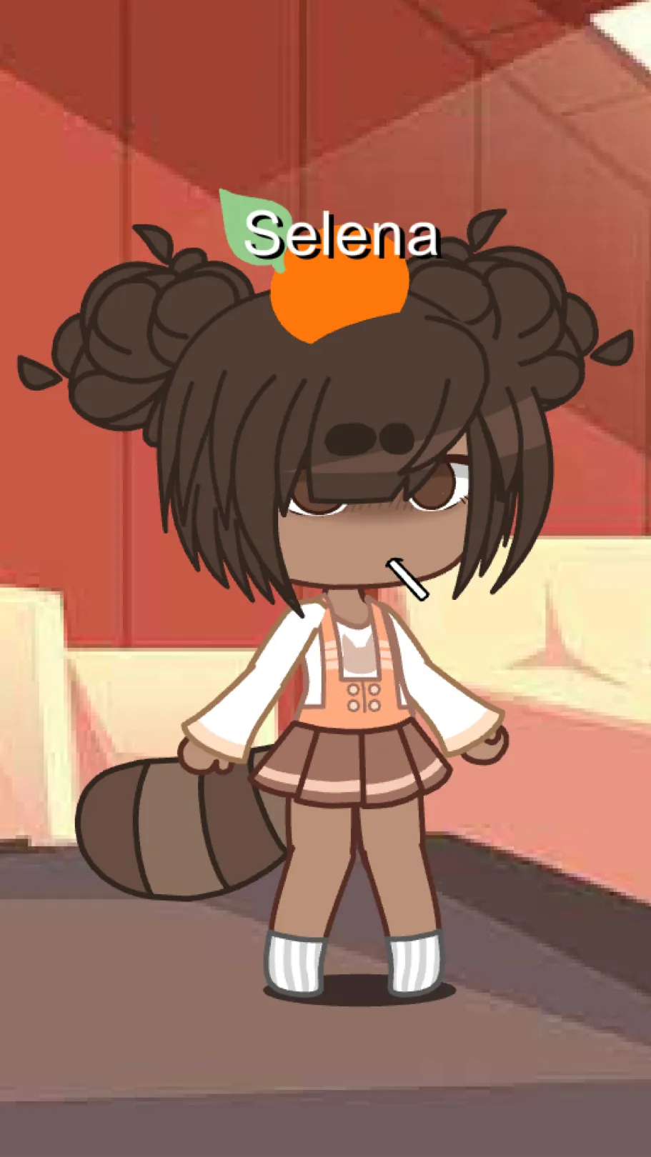 ai character: 🍊(Selena)🐻 background