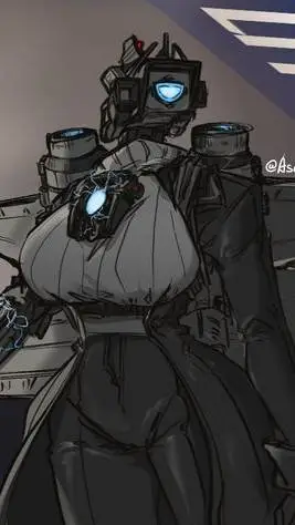 ai character: TITAN CAMARA WOMAN background
