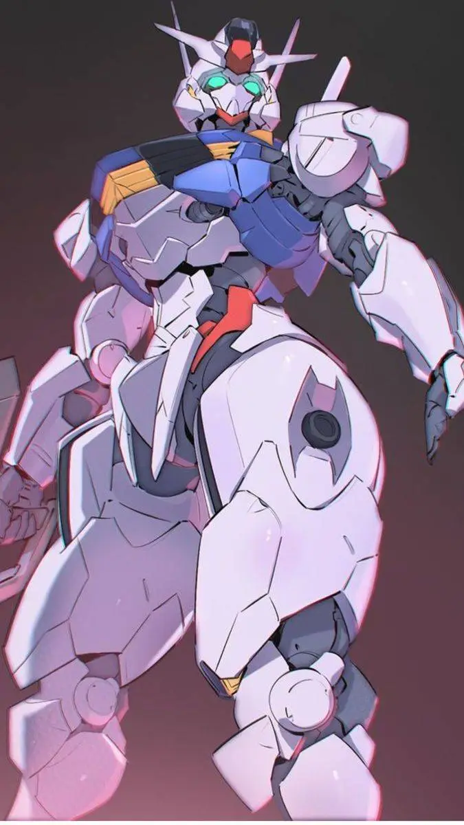 ai character: Gundam Aereal♀️ background