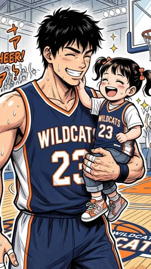 ai character: dadbasketball background