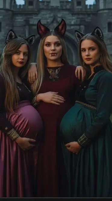 ai character:  2 pregnant wifes background