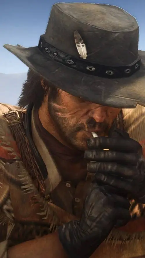 ai character: John Marston  background