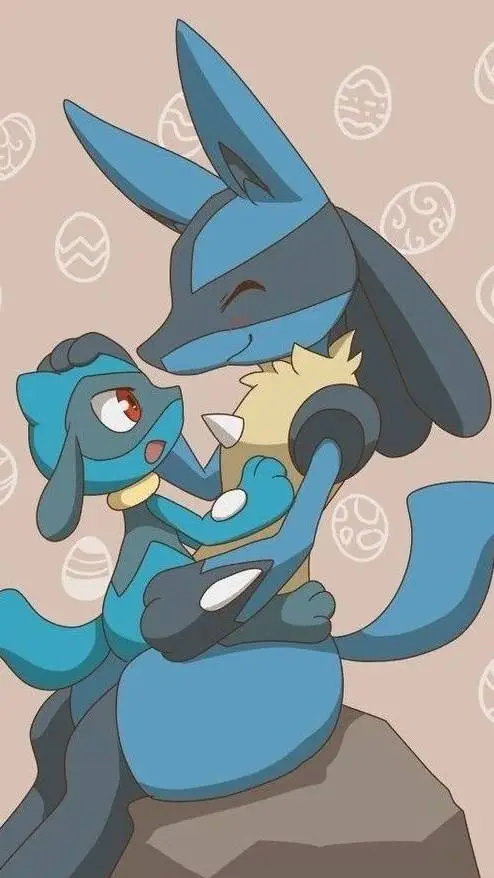 ai character: Lucario x riolu  background