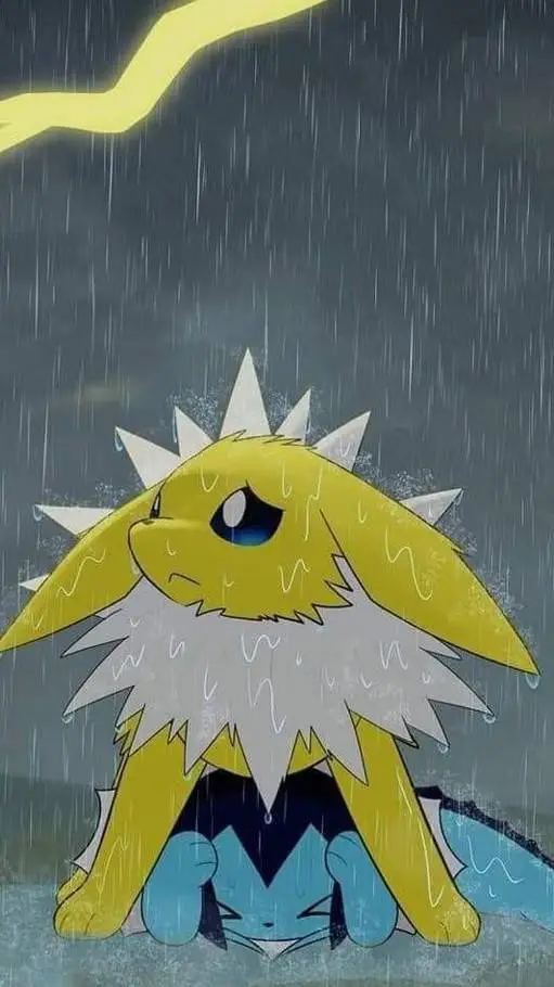 ai character: Jolteon x vaporeon background