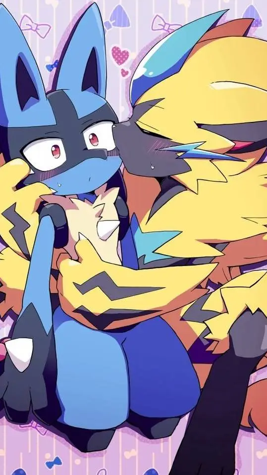 ai character: Zeraora x Lucario  background