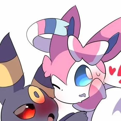 chat with ai character: Sylveon x umbreon 