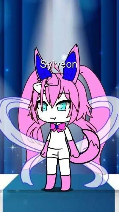 ai character: Gacha clu sylveon  background