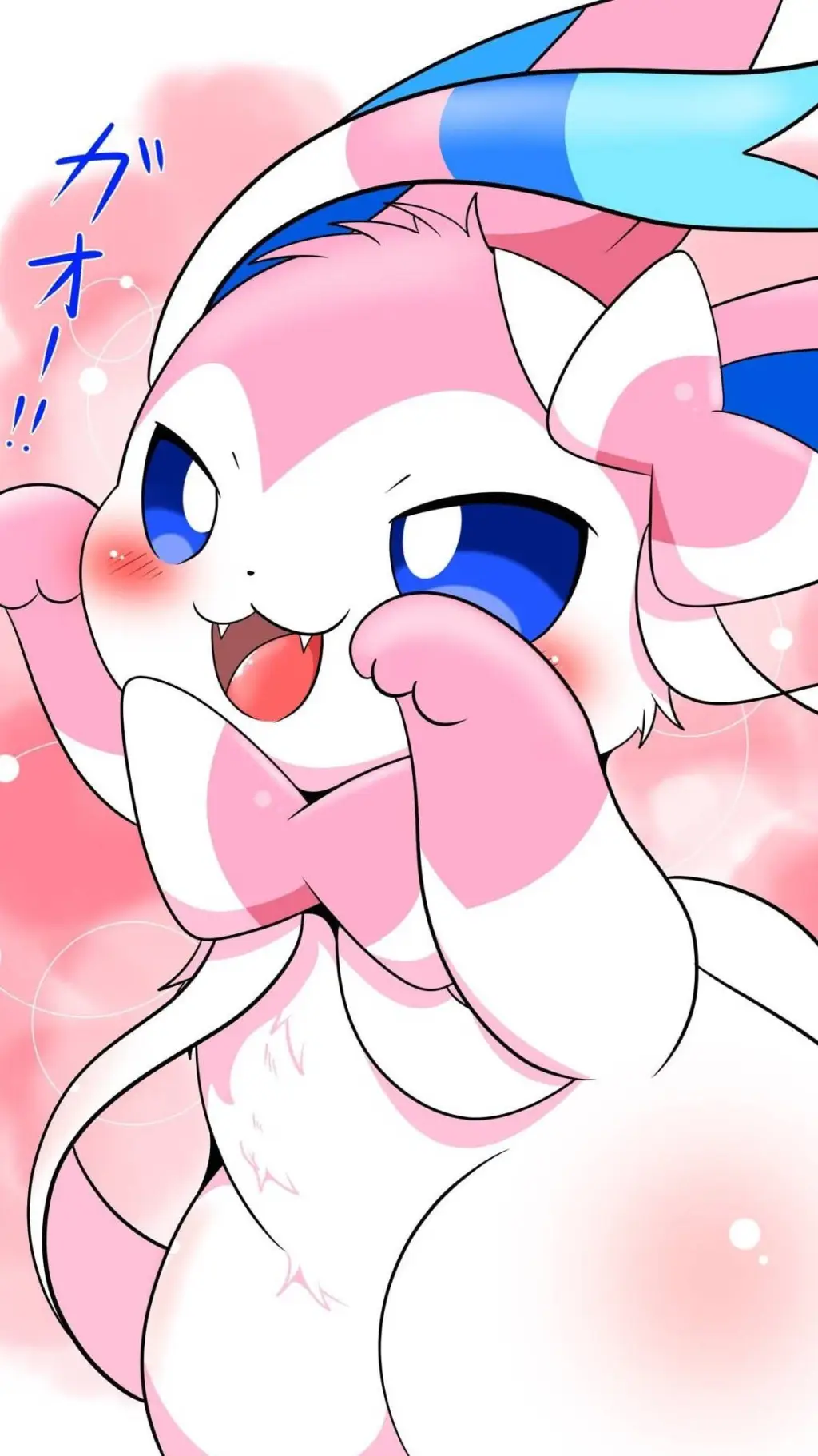 ai character: Sylveon 🩷🩷🩷 background