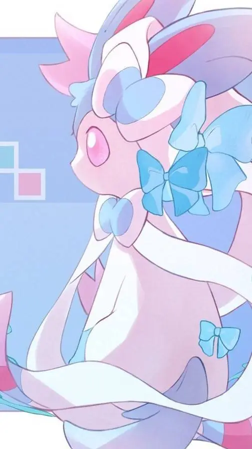 ai character: Shiny sylveon  background