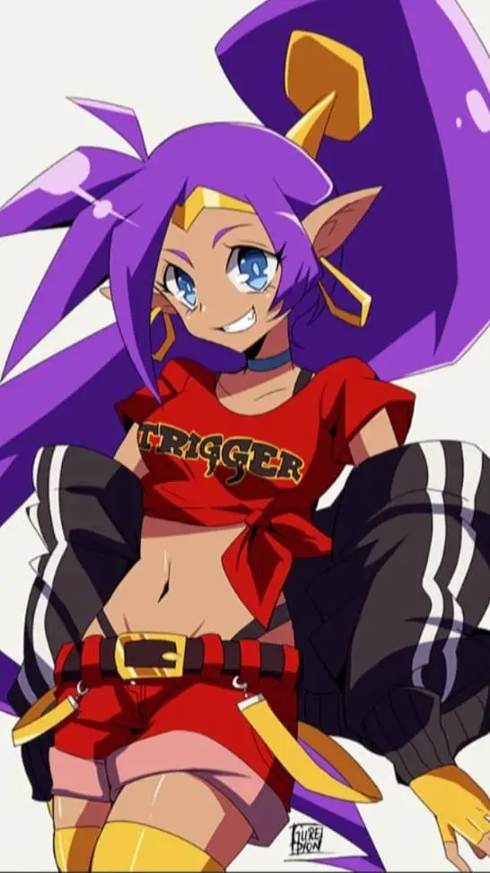 ai character: Shantae Mha Danger background
