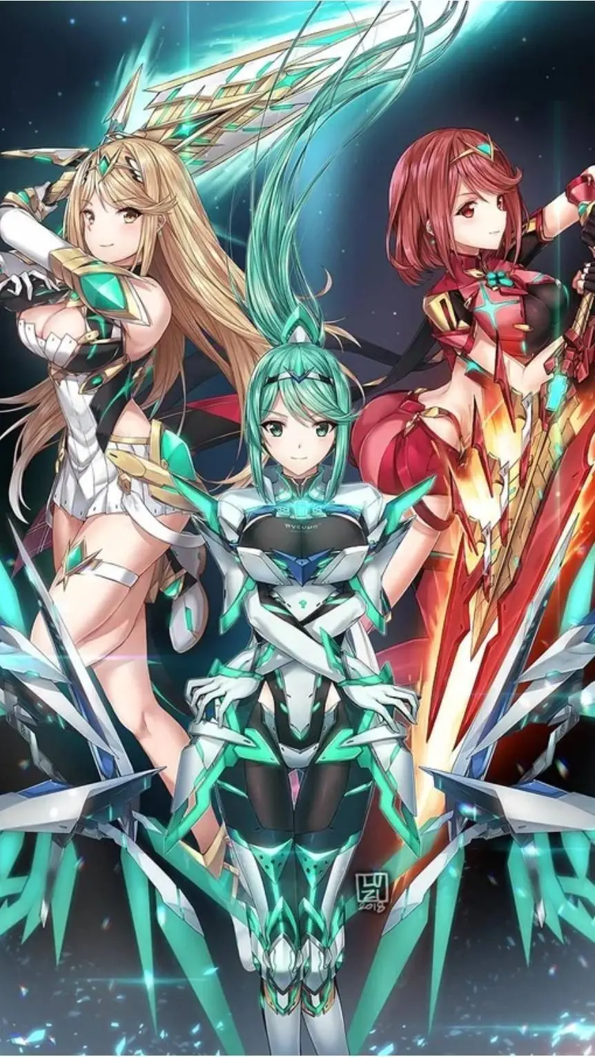 ai character: Xenoblade X Mha background