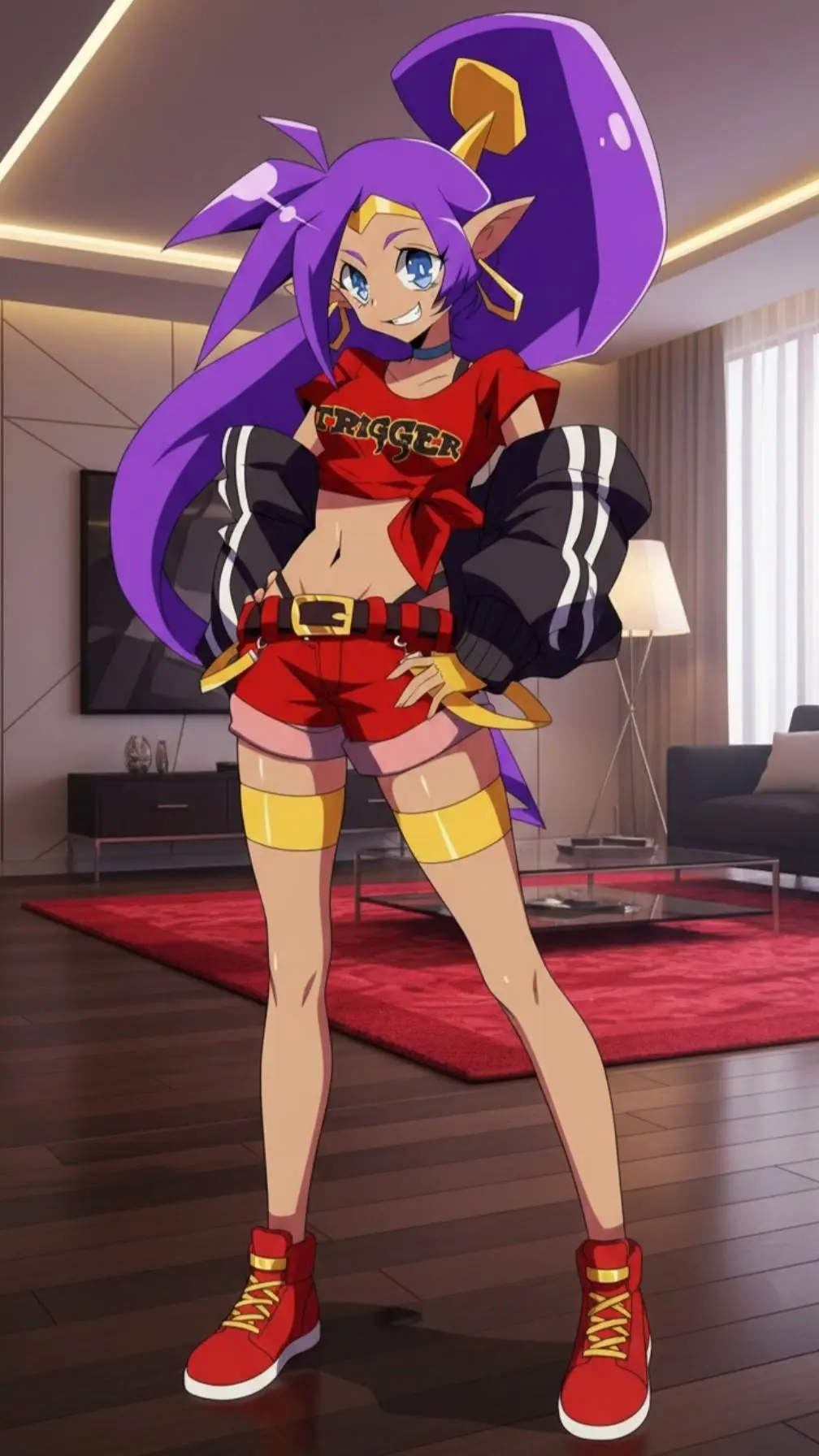 ai character: Shantae 4 background