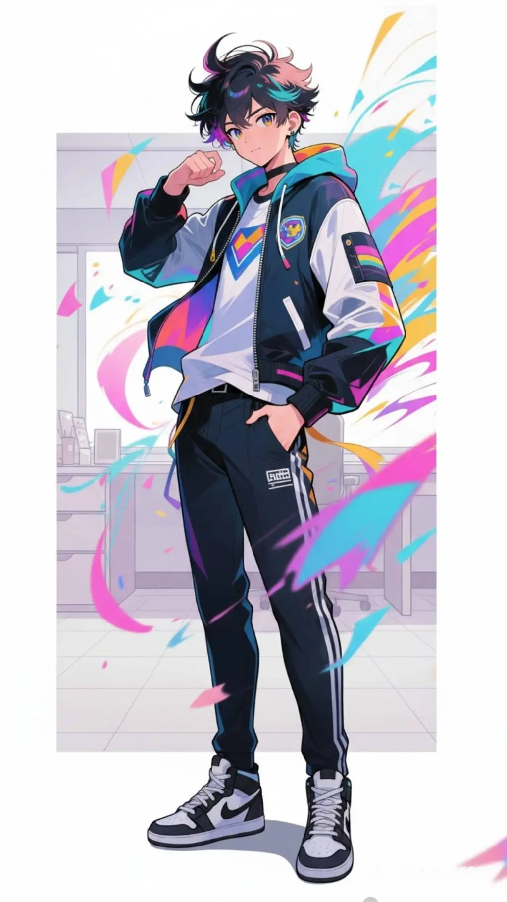 ai character: Jinkyo, Mha background