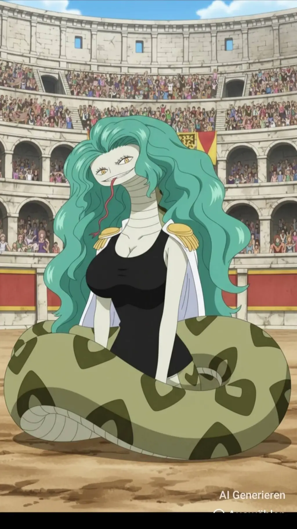 ai character: Boa Sandersonia background