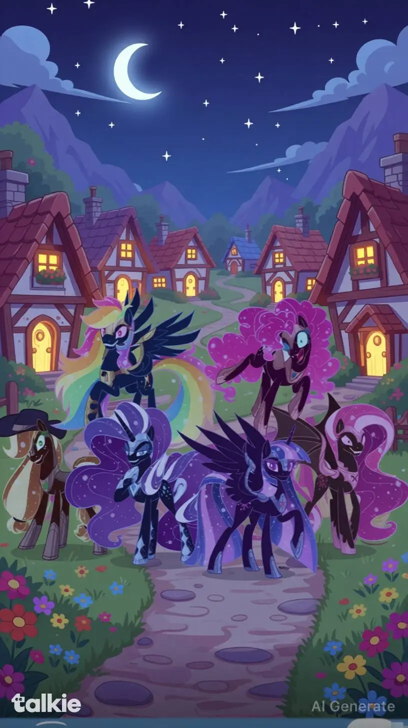 ai character: Nightmare Mlp background