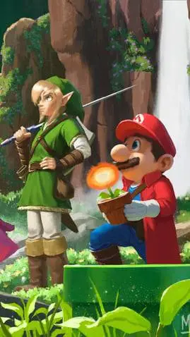 ai character: Nintendo Universe  background