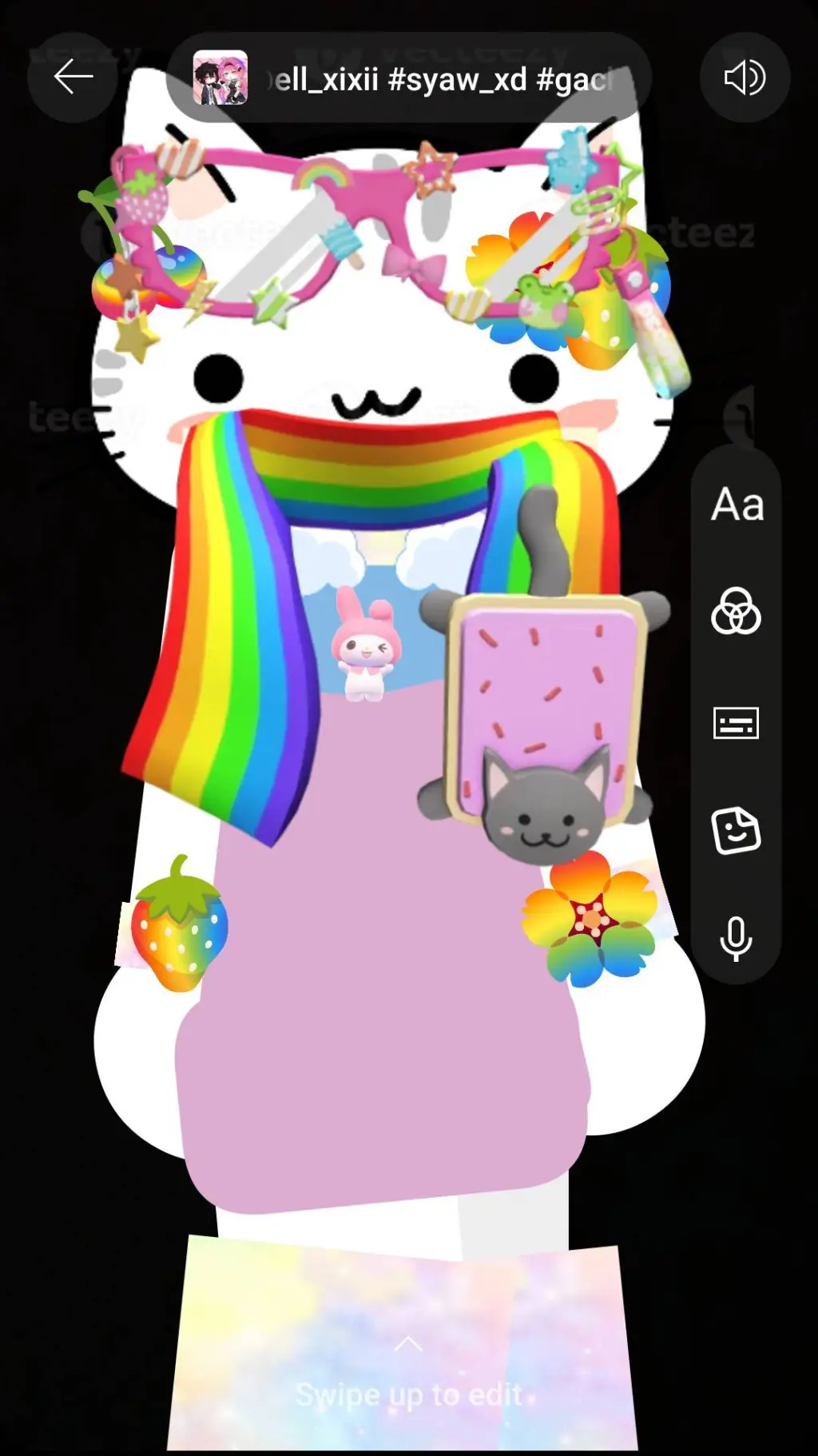 ai character: My oc Mimi background