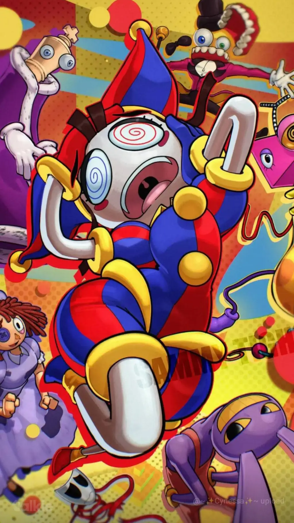 ai character: tadc Pick me 😤😤😤~ background