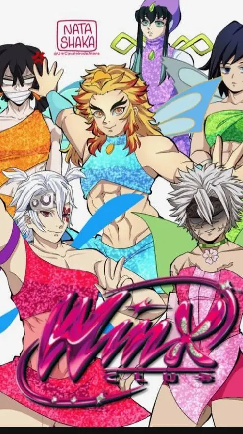 ai character: winx demon slayer background