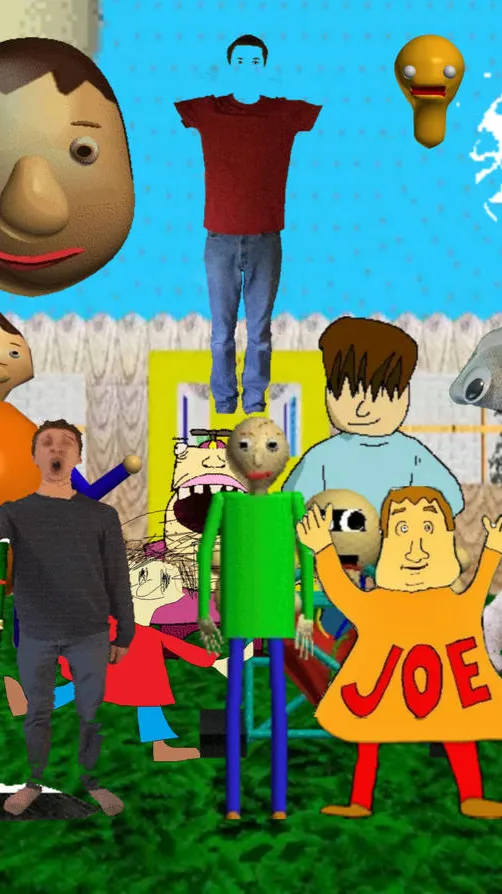ai character: Baldi's Basics! + background