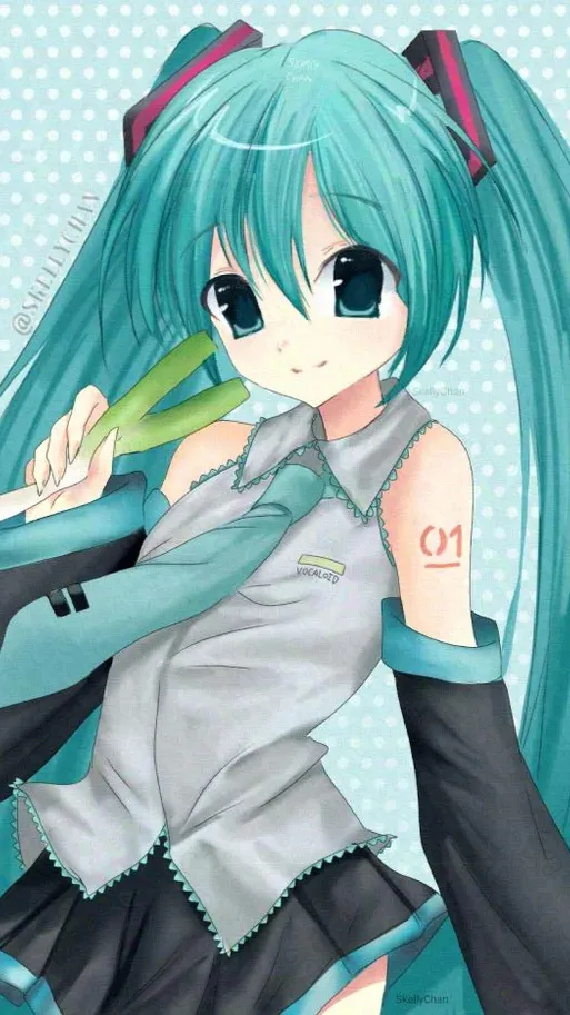 ai character: Hatsune Miku background